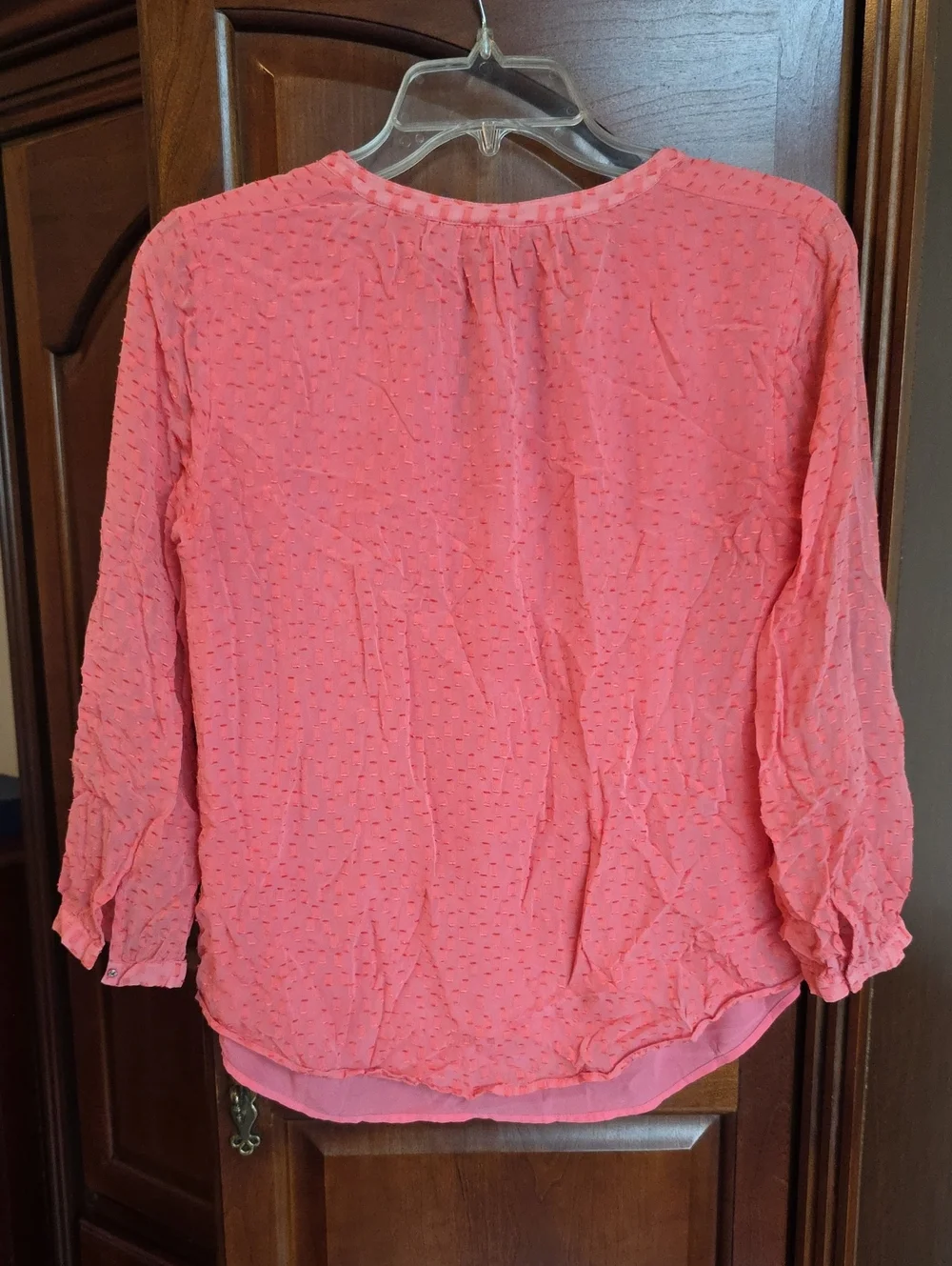 J. Crew Textured V-Neck Blouse 4